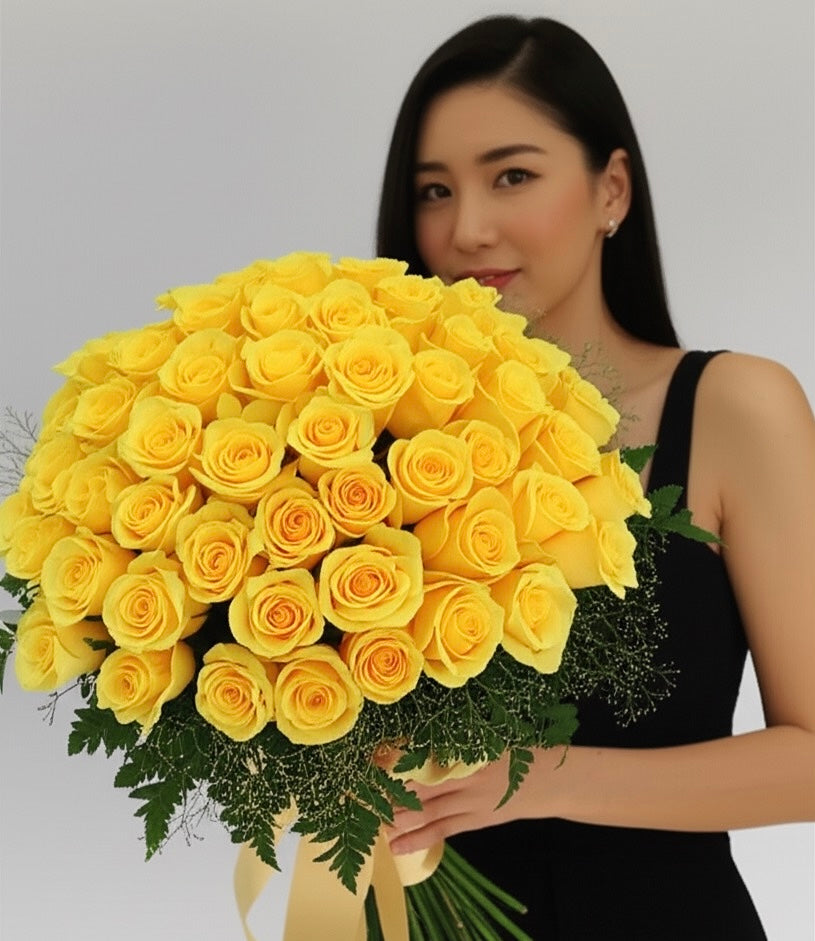 Classic Yellow - 50 Yellow Roses