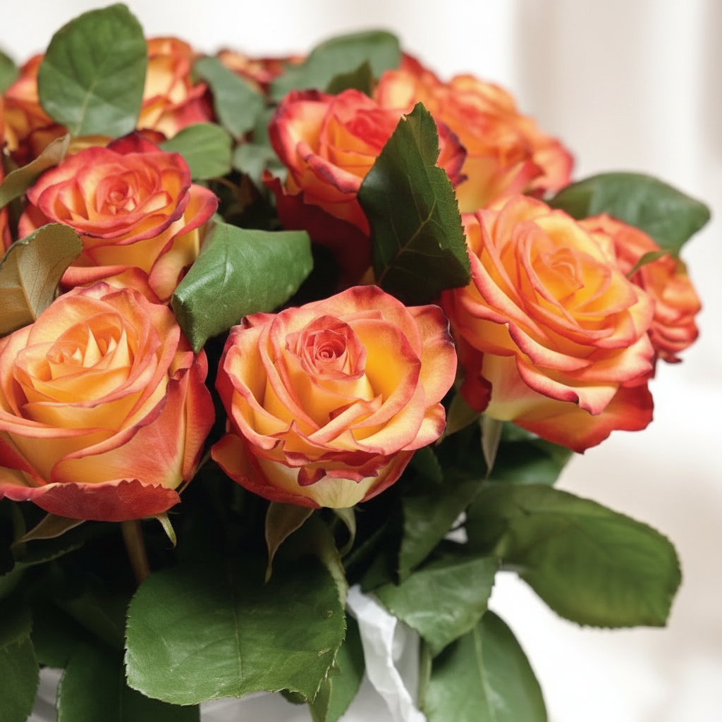 Fuego Cítrico - 24 rosas