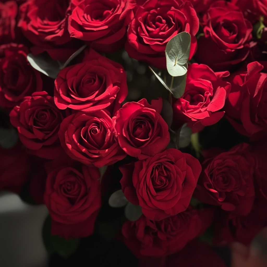 Better in Red - 75 Red Roses